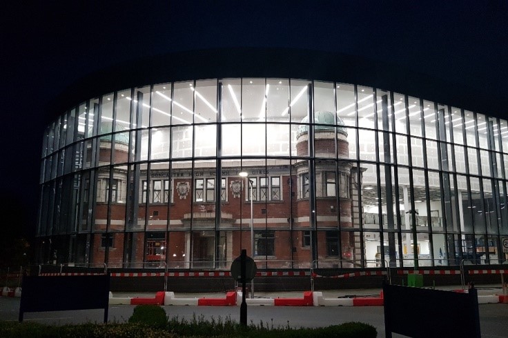Danum Gallery, Library and Museum at night